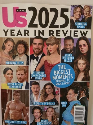2025 YEAR IN REVIEW US WEEKLY MAGAZINE THE BIGGEST MOMENTS OF THE YEAR - Image 1 of 2
