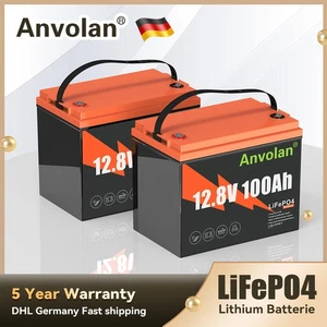 Batería de litio LiFePO4 12V 100Ah batería BMS autocaravana sistema solar automóvil hogar - Imagen 1 de 12