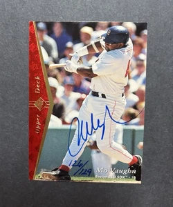 2001 SP Authentic Buyback Auto /129 Mo Vaughn #125 Auto - Bild 1 von 4