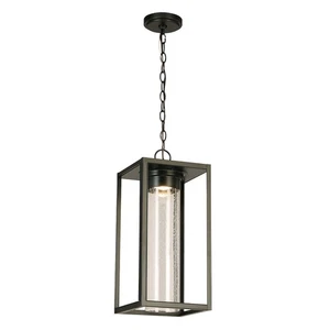 Matte Black LED Outdoor Pendant from the Walker Hill Collection - Picture 1 of 1