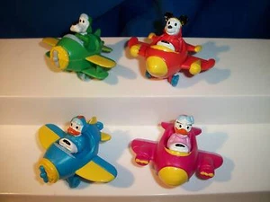 DISNEY 4 FIGUREN FLUGZEUGE MICKEY DONALD ITALIEN COMIC EINSATZ - Bild 1 von 5