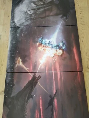 Cuadro Arte Juego de Tronos Tres Piezas Lienzo 47.5"W×23.5T Foto 1 de 4