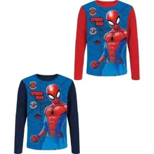Spiderman Langarmshirt Große 98, 104, 116,128 Farbe rot, blau - Bild 1 von 2