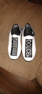 Zapatillas Sorrento de malla elástica con logo en Negro de Mujer |  Dolce\u0026Gabbana®