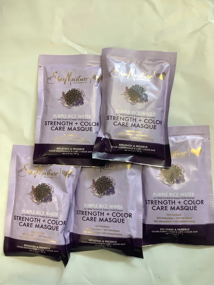 5*Shea Moisture Purple Rice Water Strength & Color Care Masque 2oz - Image 1 of 3