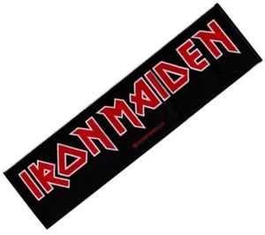 Iron Maiden logo sew-on cloth strip patch 190mm x 50mm - Picture 1 of 1