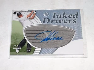 2012 SP Game Used JAY HAAS Inked Drivers Blue Auto Silver PGA Golf Wake Forest - Picture 1 of 2