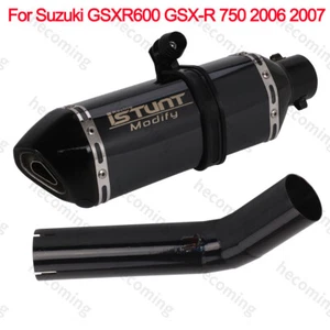 For Suzuki GSXR600 GSX-R 750 2006 2007 Exhaust System Slip on Baffle Muffler - Picture 1 of 6