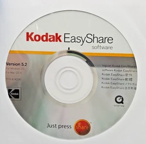 Kodak EasyShare Software Version 5.2 CD for Windows & Macintosh Replacement Disc - Picture 1 of 3