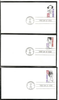 US SC # 2819-2828 Silent Screens Stars FDC. No Cachet - Image 1 of 4