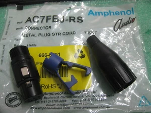 1X AC7FBJ-RS XLR Connectors FML SKT 7 CONT NICKEL PLTD - Picture 1 of 2