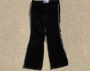 Old Navy Vintage 90's Stretch velvet black pants youth size 6 - Picture 1 of 7