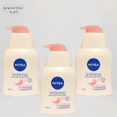 3x 250 ml Nivea íntimo loción de lavado dispensador de bomba sensible zona íntima Foto 1 de 2