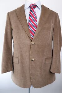 Hugo Boss Corduroy Blazer Sport Coat Jacket Brown Men Size 42R