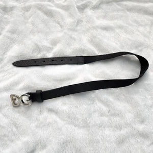 Dolce & Gabbana Boys Elastic-Back Leather Belt Black S 57 cm - Picture 1 of 4
