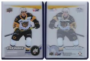 21/22 2021/22 cubierta superior CHL corte transparente #382 Alex Pharand - Sudbury Wolves - Imagen 1 de 1