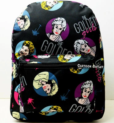 Mochila The Golden Girls 16" Squad Goals Betty blanca Galaxy bolsa de libros sin etiquetas Foto 1 de 4