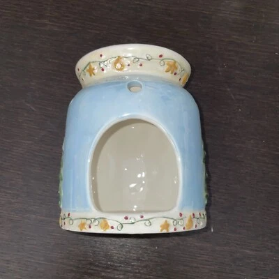 Yankee Candle Wax Warmer Tealight Candle Holder Snowman/Christmas/Blue - Image 1 of 4