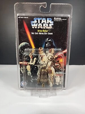 Figura de acción Star Wars: R2-D2 Key-Chain Die Cast Metal 3" 1996 NUEVA EN PAQUETE Foto 1 de 4