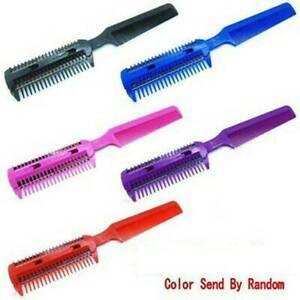 Razor Comb With Blades DIY Double Sides Hair Thinning Comb Razor Trimmer 