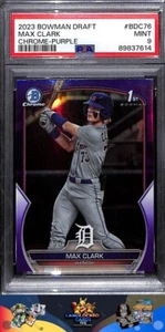 2023 Bowman Draft Max Clark 1st Purple PSA 9 #BDC76 - Bild 1 von 2
