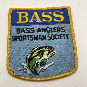 Bass Anglers Sportsman Fishing Society Patch Angling Fly-Fishing Vintage - Picture 1 of 2