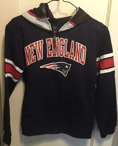 New England Patriots NFL Team Apparel Youth Hoodie Large L 10/12 New W/ Tags - Picture 1 of 8