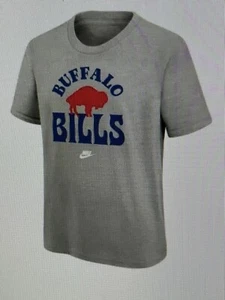 Buffalo Bills NFL Youth Boys Nike Groove Gray Short Sleeve Shirt - NWT - Picture 1 of 7