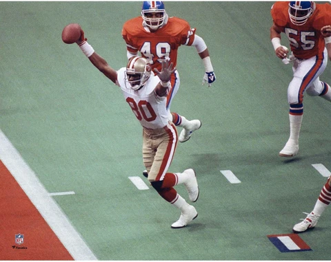 Jerry Rice Francisco 49ers Unsigned Super Bowl XXIV Touchdown 11" x 14" Photo Cover