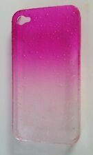 iphone 4/4s Hard Case-Cover.Raindrop effect  FADING PINK TO CLEAR
