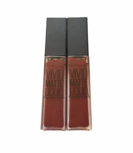 Lot Of 2 Maybelline Vivid Matte Liquid Lipstick 36 Red Punch 0.26 Fl Oz. - Picture 1 of 2