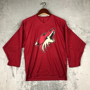 Camiseta deportiva juvenil NHL Arizona Coyotes hockey CCM talla L/XL roja manga larga logotipo - Imagen 1 de 14
