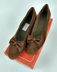 Vintage Browsabouts Frisco Women's Shoes Brown Wedge Flats Heels Size 9 N USA - Picture 1 of 8