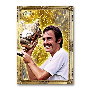 John Newcombe Gold Getter Sketch Card Limited 04/30 Dr. Dunk Signed