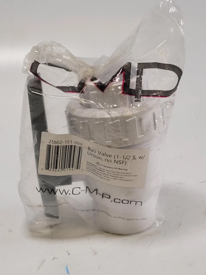 Zodiac 25802-151-000 Socket Union Ball Valve 1-1/2 Durable Pool Spa Component - Изображение 1 из 4