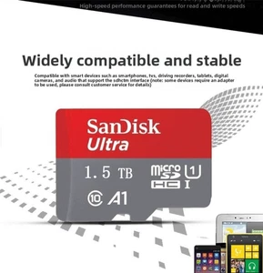 SanDisk Ultra Micro SD Card 1 .5 TB Memory Card SDHC SDXC TF - Picture 1 of 2