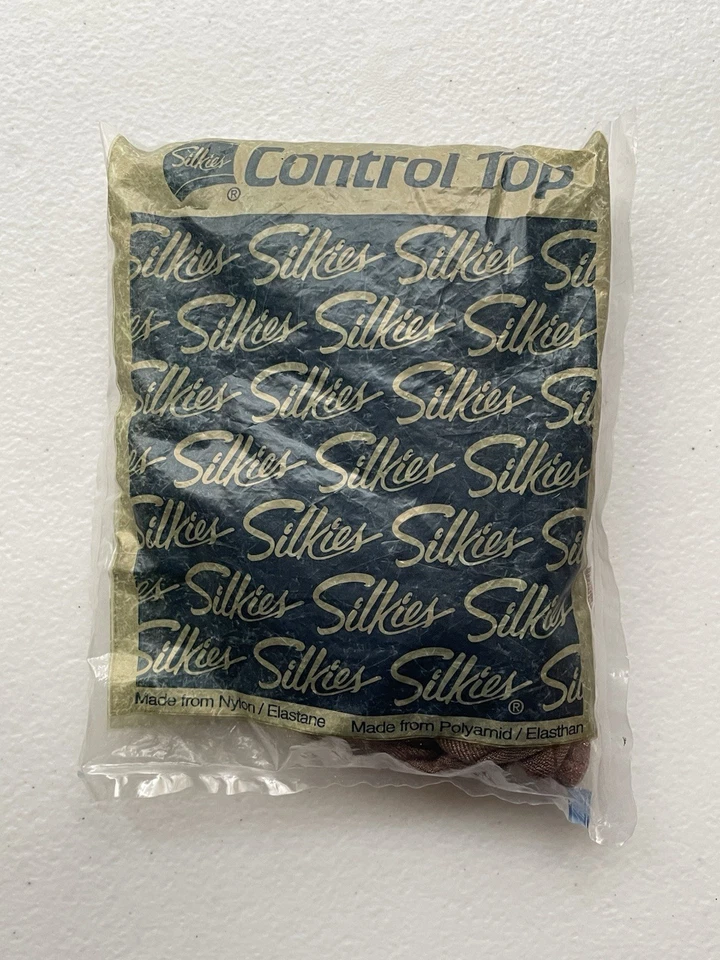 5 Silkies Pantyhose Size Large Beige Control Top Leg Support 14 Spandex 070302