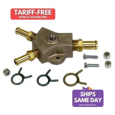 Moroso 65160, One Natural Aluminum Aluminum Y-Block Performance Racing Parts Foto 1 de 4