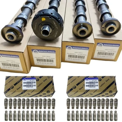 4PCS Mopar Camshaft Kit Rocker Arm Lifters For 2012-2018 RAM Jeep Dodge 3.6L - Image 1 of 4