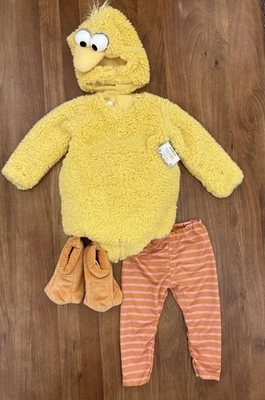 POTTERY BARN KIDS Sesame Street® Big Bird Costume-2-3T-NWT Halloween Stripes - Image 1 of 2