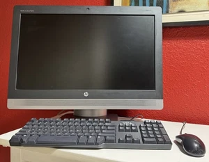 HP Desktop 800 i5-6500CPU 3.2GHZ AIO 24” 8GB Wi-Fi, DVD/RW Keyword/ Mouse NO HDD - Picture 1 of 7
