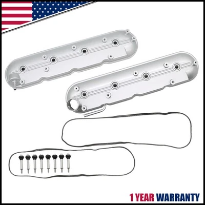 Juego de cubierta de válvula lateral derecha + izquierda con pernos para GM Chevry LS LS3 4,8 5,3 L 6,0 L 6,2 L Foto 1 de 4