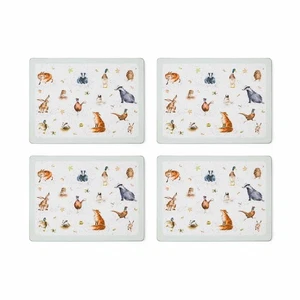 Wrendale Designs Large Placemats, Set of 4 - Durable Cork-Backed Board Table ... - Picture 1 of 5