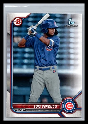 Luis Verdugo Chicago Cubs #BP-147 Bowman 2022 Bowman Prospects - Image 1 of 2