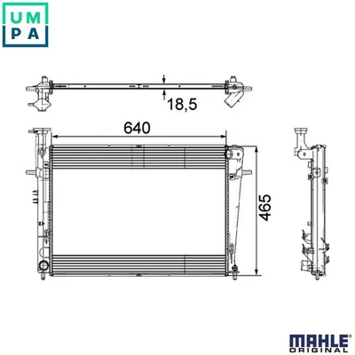 RADIATOR ENGINE COOLING CR 908 000P FOR KIA SPORTAGE/III/SUV G4GCG4KD 2.0L 4cyl - Image 1 of 4
