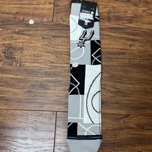 Calcetines informales Stance x NBA Zona NBA San Antonio Spurs para hombre GRANDES 9-13 NUEVOS CON ETIQUETAS - Imagen 1 de 3