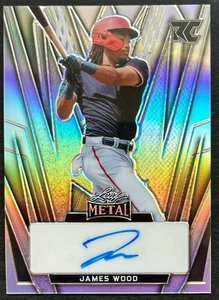 2024 Leaf Metal James Wood Auto #d 10/35 Rookie Card RC Washington Nationals - Picture 1 of 3