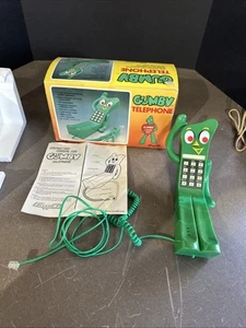Vintage Kaugummi Telefon Originalverpackt! Lewco Prema Toy Co Drucktastentelefon RAR 1985 - Bild 1 von 16