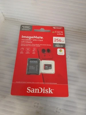 SanDisk SDSQUA4-256G-AW6KA ImageMate 256GB MicroSDXC Memory Card w/ Adapter - Image 1 of 2