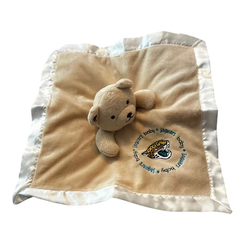 Jacksonville Jaguars Baby Bear Security Blanket Lovey NFL Cover